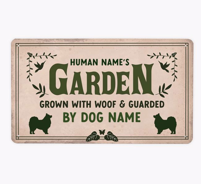 Garden, Grown With Woof: Personalised {breedFullName} Metal Sign